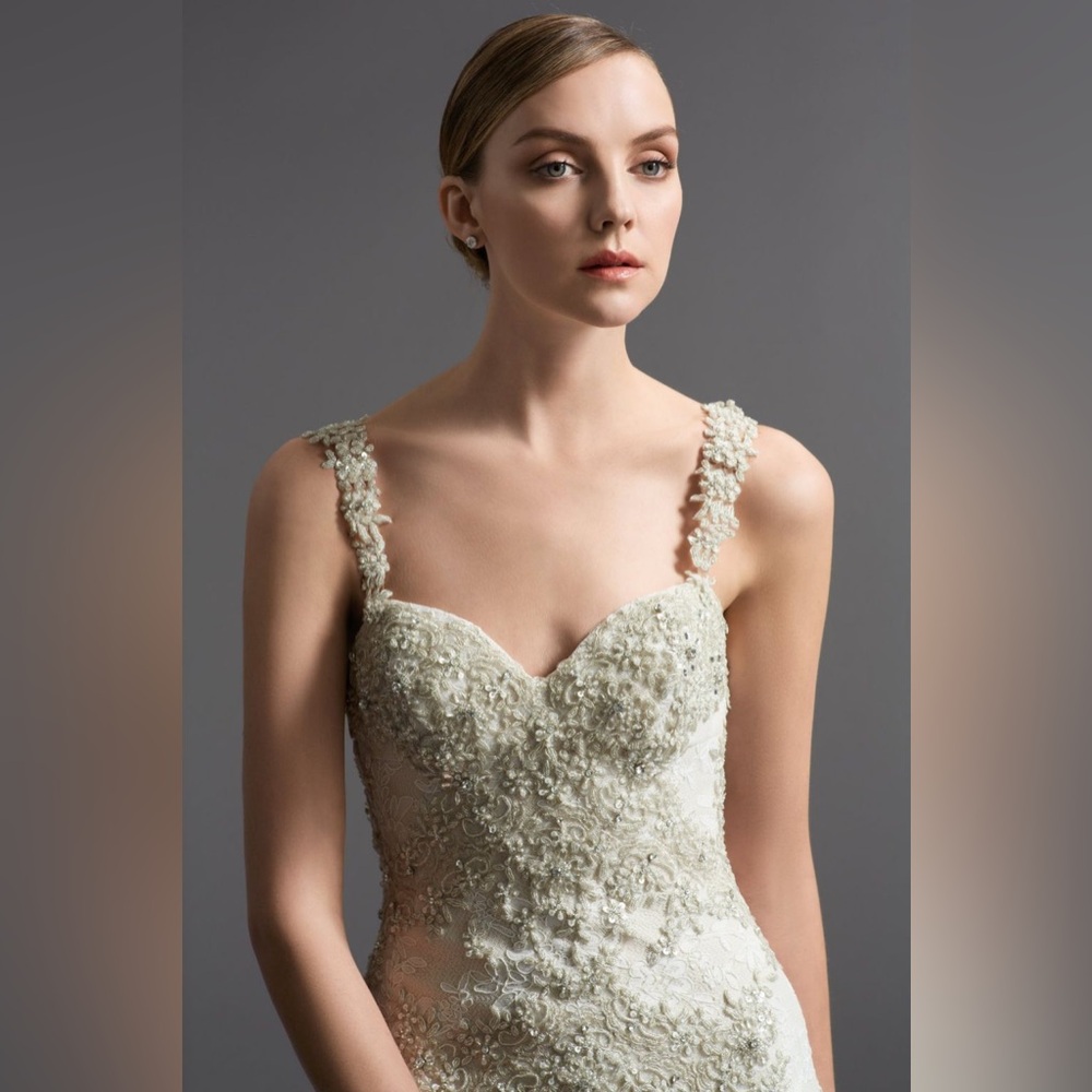 Watters Vienna Bride beautifully dress, size 8 - Picture 3 of 16
